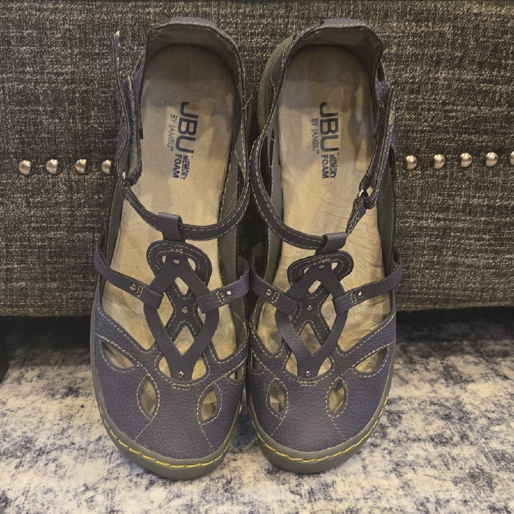 JBU Women's Blue Adjustable Sandals